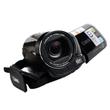 佳能（Canon）LEGRIA HF M56数码摄像机（黑色）237万像素 10倍光学变焦 闪存式 3.0寸触摸屏