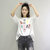 春夏新款韩版女装破洞宽松显瘦字母印花五分袖T恤女学生(黑色 4XL)第5张高清大图