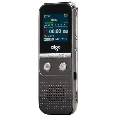 爱国者(aigo)R5522录音笔(锖色)(8G)PCM立体