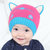 秋冬宝宝针织帽婴毛线帽儿男童女童小孩儿童帽子韩版0-3-6-12个月(皮粉色)第3张高清大图