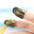 手工缝纫工具压针器顶针器手指 顶针 指套 家用 加厚顶针箍(古铜色S号)第2张高清大图