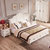 a家家具 美式床白色实木床1.5/1.8米主卧欧式乡村卧室双人床婚床(单床+床垫+床头柜 1.5*2米框架床)第2张高清大图