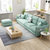 美天乐 布艺沙发组合北欧乳胶沙发现代简约客厅整装中小户型家具沙发套装(深蓝色 三人位（海绵款）)第2张高清大图