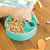 美国Kizingo进口儿童助食碗宝宝餐盘婴儿童餐具辅食碗学吃饭训练(石榴红)第5张高清大图