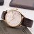 天梭(TISSOT)瑞士手表 俊雅系列时尚商务真皮钢带石英男士手表T063.610.11.038.00(玫金棕皮带)第3张高清大图