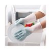 洗碗手套女橡胶厨房洗菜家务用清洁耐用型薄款防水洗衣服手套(白色 L)