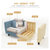 匠林家私沙发小户型布艺沙发现代简约小沙发简易沙发客厅小家具(灰白色 三人)第2张高清大图