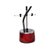 好美特(hometop)蒸汽挂烫机 LS-616E(红色)(高品质的豪华挂烫装备,6档多功能遥控器,液晶面板显示,超强支架及多种配套熨烫配件)第4张高清大图