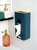 居家家垃圾袋收纳盒壁挂式创意塑料袋整理盒家用免打孔袋子收集器(蓝色 默认版本)第5张高清大图