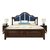 亚格林 美式 床 1.8米1.5m单双人床皮软靠背婚床 高箱储物 家具(床)第5张高清大图