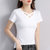 纯棉短袖t恤女夏季2022年新款宽松女装洋气高品质减龄带领polo衫(白色 XL)第3张高清大图