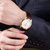 瑞士天梭TISSOT手表力洛克系列皮带机械男表T41.5.413.73(金色 皮带)第5张高清大图