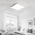 2017新款包邮现代简约黑白创意波浪形吸顶灯led卧室客厅书房大气灯具 无极调光(黑色52cm 单色)第4张高清大图
