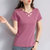 纯棉短袖t恤女夏季2022年新款宽松女装洋气高品质减龄带领polo衫(粉紫色 M)第5张高清大图