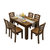 皮耐迪 实木餐桌椅组合 简约现代 长方形 小户型6人吃饭桌子(单桌国内版（颜色备注） 1.35)第5张高清大图