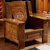客厅实木沙发中式仿古香樟木沙发组合实木家具(单人位)第4张高清大图