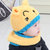 韩版儿童帽子婴儿毛线围脖套宝宝帽子0-3-6-12个月秋冬男女小孩帽子围巾套装1-2岁(黄色 颜色)第4张高清大图