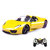 双鹰（DOUBLE E）E714-001儿童遥控车玩具车充电赛车模型男孩礼物保时捷手柄款(黄色)第3张高清大图