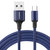 秋叶原（CHOSEAL）安卓数据线手机充电线Micro数据传输线USB充电器电源线 1米 蓝色 QS6802BT1第4张高清大图