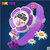 时刻美女孩潮流手表电子表创意花朵儿童手表可爱童真女学生腕表(紫色)第3张高清大图