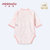 小米米婴儿衣服 男女宝宝长袖包屁衣薄款 新生儿和式护肚衣秋装新(红匹印 52cm（0-3月）)第2张高清大图
