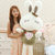 可爱米菲兔公仔毛绒玩具love兔子抱枕布娃娃女生节女生日礼物(粉色 60cm)第2张高清大图