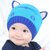 秋冬宝宝针织帽婴毛线帽儿男童女童小孩儿童帽子韩版0-3-6-12个月(黑色)第3张高清大图
