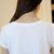 娇维安 夏季韩版女装圆领体恤衫 手工串珠图案短袖t恤女(白色 XL)第4张高清大图