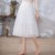 烟花烫XF女裙甜美纯色修身立体花中长半身裙 美薇(米白色 XL)第2张高清大图
