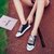 2017新款魔术贴小白鞋女平底白色舒适学生韩版休闲鞋子(粉红色 40)第4张高清大图