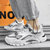 公牛巨人男士运动休闲鞋系带耐磨防滑学生板鞋潮鞋INS(白色 41)第3张高清大图