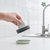 日本AKAW爱家屋浴室瓷砖浴缸带手柄海绵擦厨房多功能清洁刷灶台刷(绿色)第3张高清大图