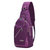瑞士军刀单肩包书包 苹果iPad mini平板背包 男女休闲款运动斜挎包胸包(紫色)第2张高清大图