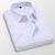 传奇保罗男士加肥长袖白衬衫商务休闲正装职业工装衬衣夏季男短袖（S-5XL）DCZ2618A(白色 XL)第2张高清大图