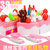 【彼优比】儿童过家家玩具水果蛋糕玩具切切乐水果蛋糕玩具套装儿童玩具(36件蓝)第2张高清大图