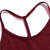 TITIKA瑜伽服时尚休闲吊带背心夏季户外运动健身瑜珈上衣63472(酒红色 XL)第5张高清大图