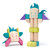 tegu积木玩具大块磁性木制玩具男孩女孩礼物创意DIY磁力积木拼装0-1-3-6-8-10岁(30件磁性木制积木，怪兽家族豆豆和塔塔)第3张高清大图