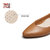 马内尔春季新款尖头纯色百搭单鞋舒适平跟真皮女鞋G01261(啡色 36)第4张高清大图