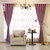 简约现代纯色亚麻棉麻布料客厅卧室遮光成品定制窗帘窗纱加厚(紫色)第2张高清大图
