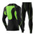 男士速干紧身衣套装长袖跑步压缩服弹力马拉松运动健身服tp1332(黑绿色 XL)第5张高清大图