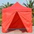 俊采云JYCM98帐篷遮阳棚雨棚户外防雨折叠四角帐篷3*3米带围布带门帘（单位：个）(红色 JYCM98)第5张高清大图