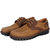 华伦红果-CHE 新品男士英伦时尚皮鞋手工耐磨商务鞋(系带棕色 43)第5张高清大图