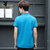 夏季新款男士短袖t恤翻领polo衫潮牌潮流上衣服男装半袖体恤1  Stz501(PB-Stz501湖蓝色（咖啡袖） M)第4张高清大图