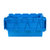 凯圣蓝 KSL-ZZX2 600*400*325mm 斜插式周转箱带盖 蓝色(蓝色)第5张高清大图
