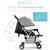 可坐可躺婴儿推车 轻便携带婴儿车 避震折叠宝宝手推车儿童童车(棉麻芭比-网款)第2张高清大图