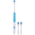 赛嘉（SEAGO）声波电动牙刷SG-906（1个主机含3个刷头！美白牙齿，祛除牙菌斑，23000次震动/分钟，清洁效果超越普通牙刷100倍）（梦之粉）第5张高清大图