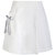 七格格2017春新款 甜美白色不对称裙摆口袋织带绑带A字半身裙L507(白色 L)第5张高清大图