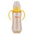 小憨熊ppsu奶瓶 标准口径宝宝奶瓶带吸管手柄婴儿防胀气奶瓶(粉色 300ml)第5张高清大图