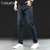 CaldiceKris （中国CK）秋季欧美风压花弹力修身加厚休闲牛仔裤 CK-FS8801第3张高清大图