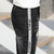 卡郎琪 2020年新款春季潮牌男士破洞九分黑色牛仔裤修身小脚弹力裤子男 MDPL-K-61820(黑色 28)第3张高清大图
